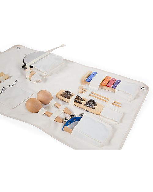 Childhome Music Set of 8 Instrument + Organiser - 80x60x5 cm Musical Instruments