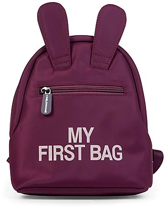 Childhome My First Bag Kids Backpack - Aubergine- 20 x 8 x 24 cm Kindergarten Backpacks