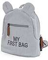 Childhome My First Bag Kids Backpack - Canvas Grey - 20 x 8 x 24 cm Kindergarten Backpacks