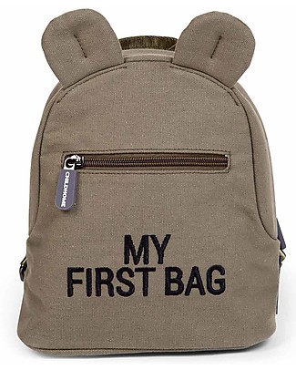 Childhome My First Bag Kids Backpack - Kaki - 20 x 8 x 24 cm Small Backpacks