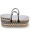 Childhome Natural Moses Basket with Mattress + Lining + Handles - 84x45 cm Cribs & Moses Baskets
