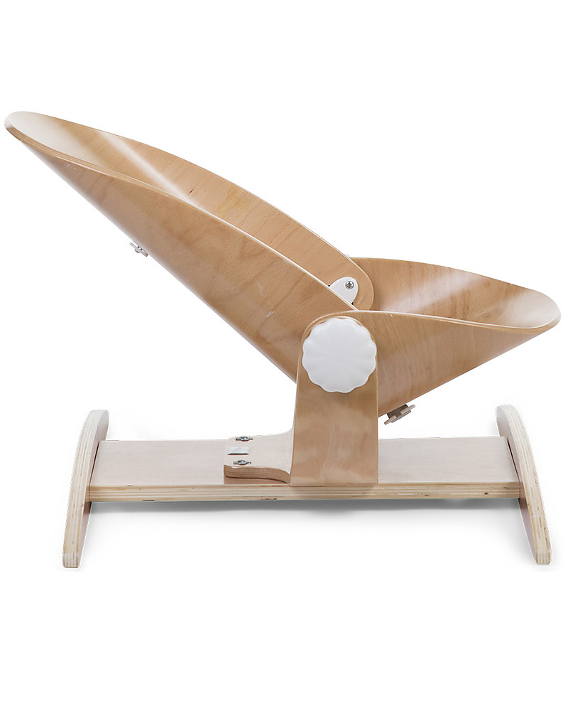 natural wood baby rocker