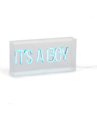 Childhome Neon Light Box - It's a Boy - Original and Fun! Bedside Lamps