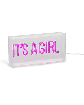 Childhome Neon Light Box - It's a Girl - Original and Fun! Bedside Lamps