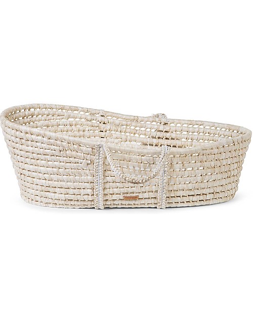 Childhome New Soft  Moses Basket with Mattress - Corn Husk Cribs & Moses Baskets