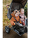 Childhome New Triplet Anthracite Stroller - Leather Handle Double Pushchairs