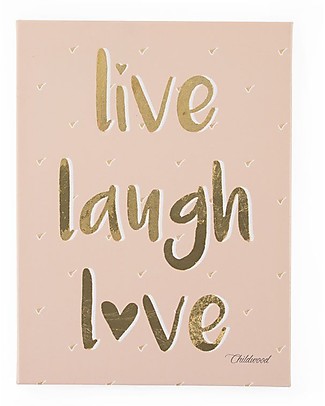 Childhome Oil Painting "Live Laugh Love" - 30x40 cm Wall Decorations
