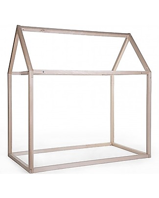 Childhome OUTLET Bed Frame House Natural, Beech Wood - 140x70 cm - Showroom Sample Montessori Beds
