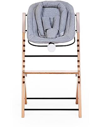 Childhome OUTLET - Black Newborn Seat + Grey Cushion - For Evosit and Lambda Chair - Showroom Sample Accessories for High Chairs