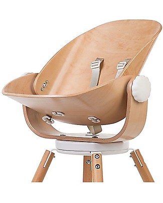Childhome OUTLET Evolu Newborn Seat, Natural/White - For Evolu and Evolu ONE.80° High Chair - Showroom Sample High Chairs