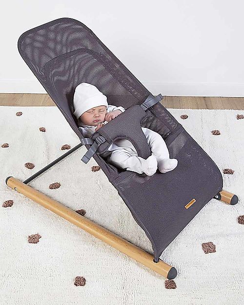 Childhome OUTLET - Evolux Bouncer - 3D Mesh - Natural Anthracite - Showroom Sample Bouncers