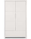 Childhome OUTLET - Quadro White Wardrobe - 2 Doors + Drawer - Showroom Sample Dressers