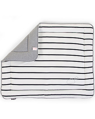 Childhome Playpen Mat – 75X95 Cm - Jersey – Stripes Padded Playmats