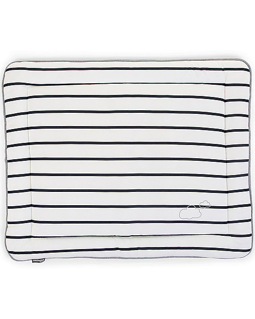 Childhome Playpen Mat – 75X95 Cm - Jersey – Stripes Padded Playmats