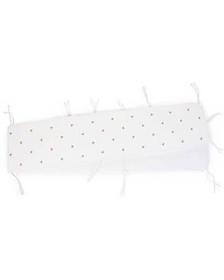 Childhome Playpen Protection - 340 x 35 x 2 cm - Jersey + Muslin - Hearts Mattresses