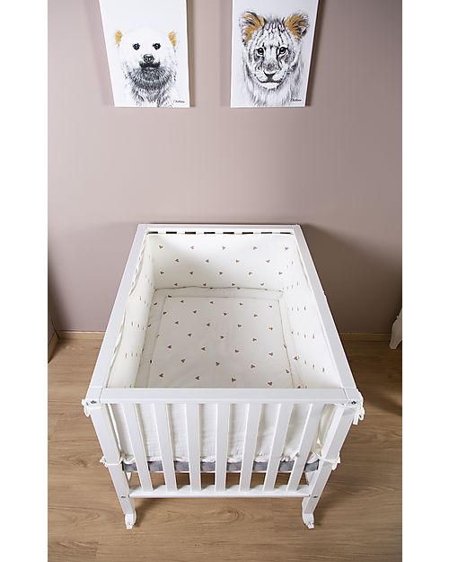 Childhome Playpen with Wheels - 98 x 78 x 80 cm - Three Heights Cots and Cotbeds