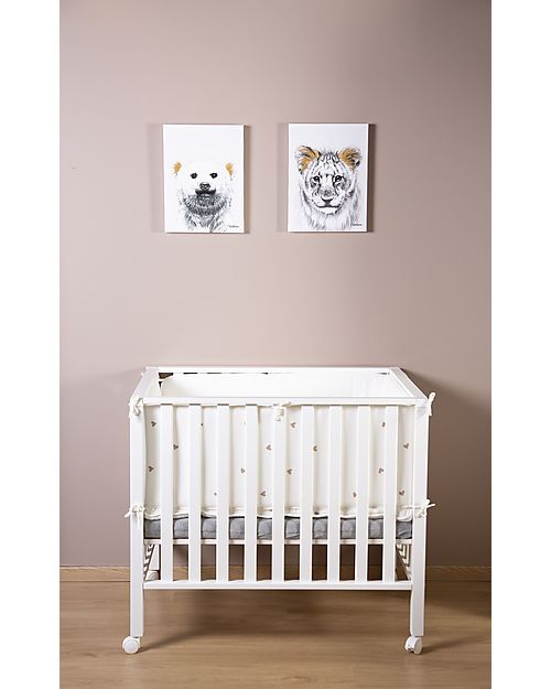 Childhome Playpen with Wheels - 98 x 78 x 80 cm - Three Heights Cots and Cotbeds