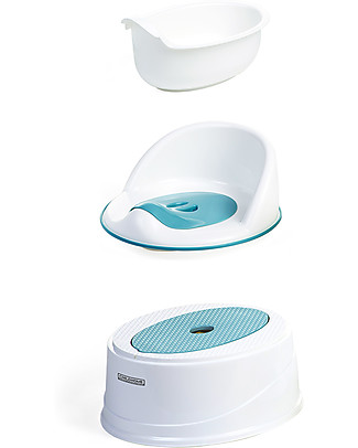 Childhome Potty Chair + Trainer Seat + Step Stool - Aqua Potties