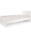 Childhome Quadro White Teenager Bed with Rails - 200 x 90 cm Single Bed