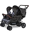Childhome Quadruple Stroller with Autobrake - from 6 up to 36 months Double Pushchairs
