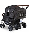 Childhome Quadruple Stroller with Autobrake - from 6 up to 36 months Double Pushchairs