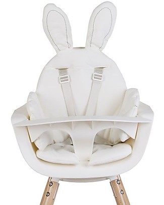 Childhome Rabbit High Chair Cushion - Jersey White Accessories for High Chairs