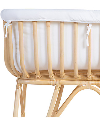 Childhome Rattan Cradle Rectangular Cover - Offwhite Cribs & Moses Baskets