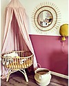 Childhome Rattan Cradle with Mattress, Natural - 90 x 50 x 70 cm Cribs & Moses Baskets