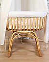 Childhome Rattan Rocking Cradle - Mattress and Cover Included - 90X50X70 cm Cribs & Moses Baskets