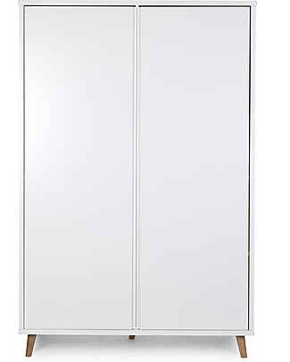 Childhome Retro Rio White 2-Doors Wardrobe Wardrobes