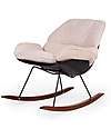 Childhome Rocking Lounge Chair - OffWhite and Black Rocking Chairs