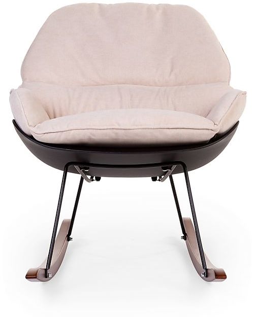 Childhome Rocking Lounge Chair - OffWhite and Black Rocking Chairs