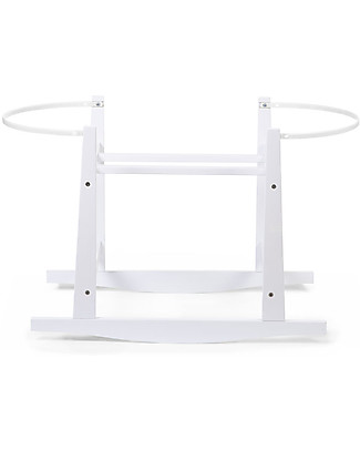 Childhome Rocking Stand for Moses Basket, White - 65 x 80 cm Cribs & Moses Baskets
