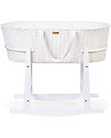Childhome Rocking Stand for Moses Basket, White - 85 x 46 x 54 cm Cribs & Moses Baskets