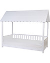 Childhome Rooftop Bedhouse - 200x90 cm - White Single Bed