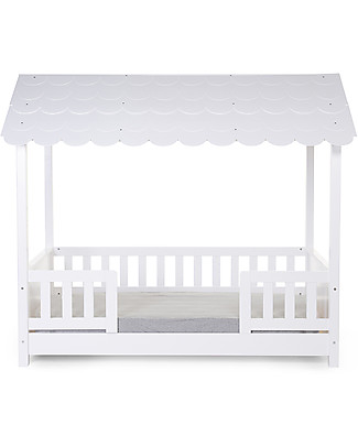 Childhome Rooftop Bedhouse - 70X140 - White Cots and Cotbeds