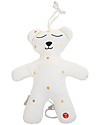 Childhome Small Teddy Bear with Music box - Jersey Gold Dots Rattles