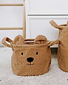 Childhome Teddy Beige Basket - 25x20x20 cm - Ultra-Soft! Toy Storage Boxes