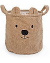 Childhome Teddy Beige Basket - 30x30x30 cm - Ultra-Soft! Toy Storage Boxes