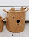 Childhome Teddy Beige Basket - 30x30x30 cm - Ultra-Soft! Toy Storage Boxes