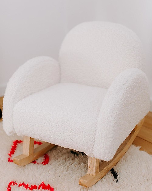 Childhome Teddy Offwhite Rocking Chair - for Kids Rocking Chairs