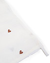 Childhome Tetra Cloths - Cotton - Off White + Hearts - 4 Pcs Muslin Swaddle