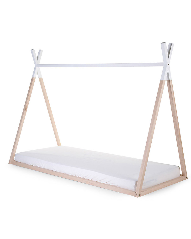 Childhome Tipi Bed Frame Beech Wood, Triangle Bed Frame