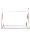 Childhome Tipi Bed Frame, Beech Wood - 200x90 cm Montessori Beds