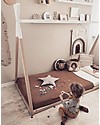 Childhome Tipi Cot Bed Frame, Beech Wood - 140x70 cm Montessori Beds