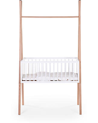 Childhome Tipi Evolutionary Cradle with Coat Hanger - 90x50 cm - Beech Wood Convertible Beds