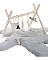 Childhome Tipi Play Gym Frame - Beech Wood - Natural Baby Gym