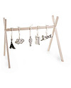 Childhome Tipi Play Gym Frame - Beech Wood - Natural Baby Gym