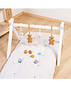 Childhome Tipi Play Gym Frame - Beech Wood - White Baby Gym