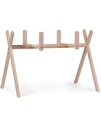 Childhome Tipi Stand for Mses Basket + Baby Gym - Natural Wood Cribs & Moses Baskets